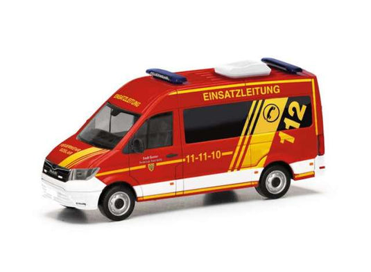 MAN TGE HD ゴスラー消防署 指揮車 レッド 働く車 ヘルパ 1/87 / Herpa 1/87 ミニカー