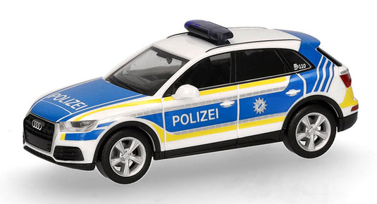 Audiアウディ Q5 バイエルン州警察 パトカー 働く車 模型 ダイキャスト モデル / Herpa 1/87 ミニカー 模型