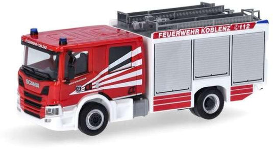 スカニア クルーキャブ CP28 LF 消防車 レッド ヘルパ 1/87 働く車 / Herpa 1/87 ミニカー