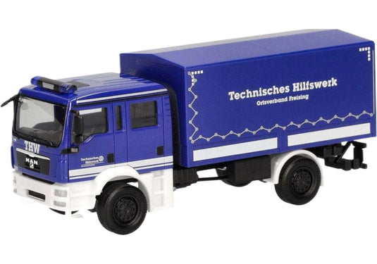 THW Freising MAN TGM 多目的トラック トラック / Herpa 1/87 建設機械模型 工事車両