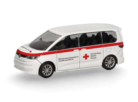 フォルクスワーゲン マルチバン ドイツ赤十字 デュッセルドルフ 救急車 働く車 / Herpa 1/87 ミニカー