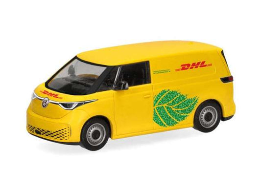 フォルクスワーゲン ID. Buzz Cargo DHL 配送車 イエロー 働く車 / Herpa 1/87 ミニカー