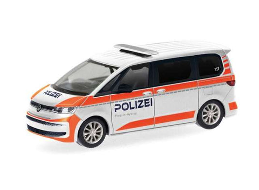 フォルクスワーゲン マルチバン スイス警察 警察車両 ヘルパ 1/87 働く車 / Herpa 1/87 ミニカー
