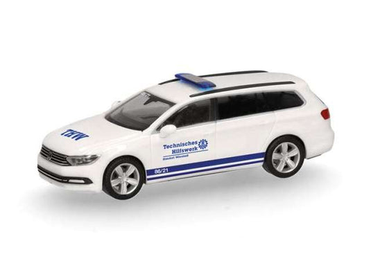 フォルクスワーゲン パサート ヴァリアント THW ヴォルシュタット 働く車 / Herpa 1/87 ミニカー
