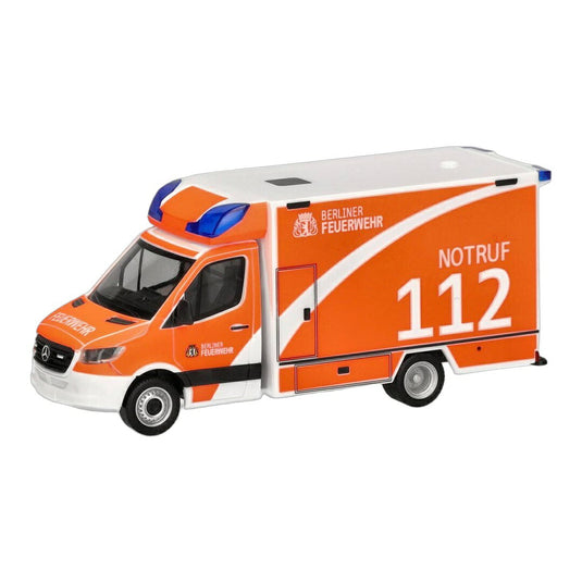 ベルリン消防 メルセデス・ベンツ スプリンター 2018 救急車 緊急車両 / Herpa 1/87 ミニカー