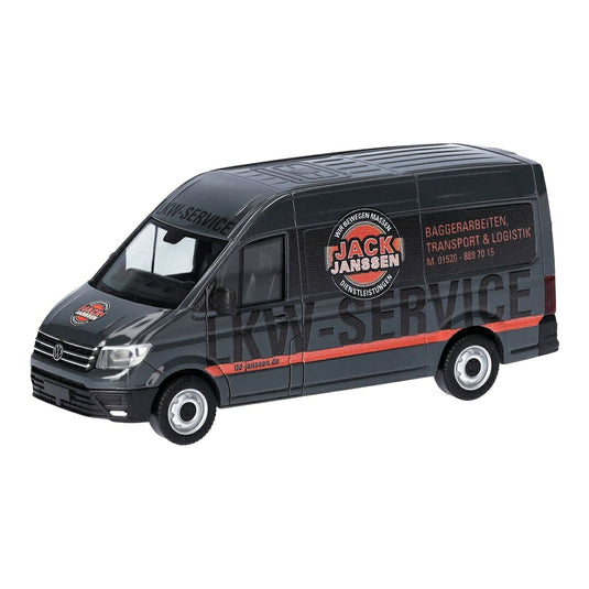 フォルクスワーゲン Crafter パネルバン Jack Janssen / Herpa 1/87 ミニカー トラック模型