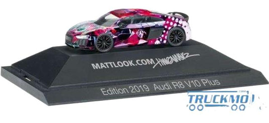 Mattlook Audi R8 V10 Plus / Herpa 1/87 建設機械模型 工事車両