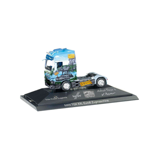 Herpa Herpa Weltgeschichte Nr. 12 R?mer MAN TGX XXL Euro 6 LKWモデル 110839/ Herpa 1/87  模型