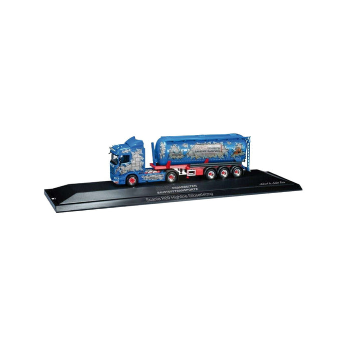 Koch Baustoffe Scania R サイロセミトレーラー トレーラー / Herpa 1/87 建設機械模型 工事車両