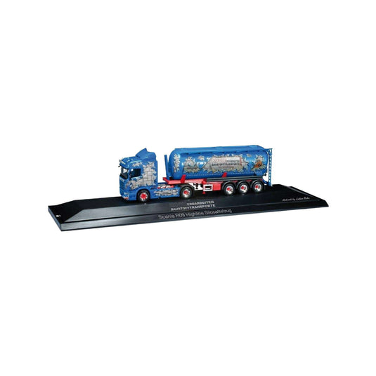 Koch Baustoffe Scania R サイロセミトレーラー トレーラー / Herpa 1/87 建設機械模型 工事車両