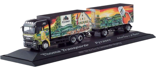 Pyraser Brauerei Thoma Transporte MAN トラック / Herpa 1/87 建設機械模型 工事車両