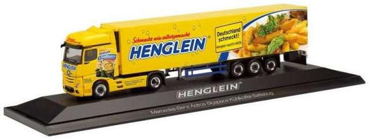 メルセデスベンツ アクトロス Henglein Feinkost 冷蔵トレーラー / Herpa 1/87 ミニカー