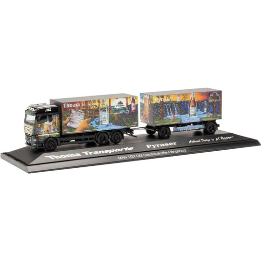 Pyraser II Thoma Transporte MAN TGX GM トラック / Herpa 1/87 建設機械模型 工事車両