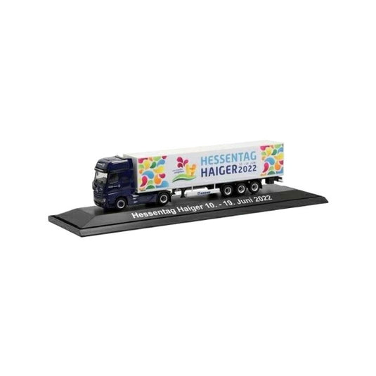 Herpa K?hne + Nagel Hessentag Haiger 2022 Mercedes Benz Actros GigaSpace ボックスセミトレーラー 202405/ Herpa 1/87  模型