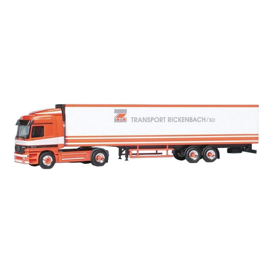 Rickenbach メルセデス・ベンツ Actros L 冷凍冷蔵セミトレーラー / Herpa 1/87 ミニカー トラック模型