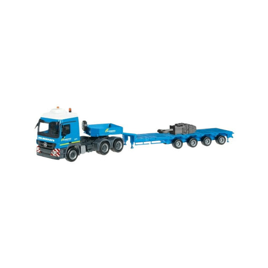 Herpa Felbermayr Actros L セミローボディセミトレーラー Liebherr用フックブロック付き 303897/ Herpa 1/87  模型
