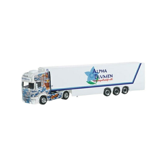 Herpa Alpha Blumen / Aloisius Scania R TL 冷蔵ボックストレーラー 304214/ Herpa 1/87  模型