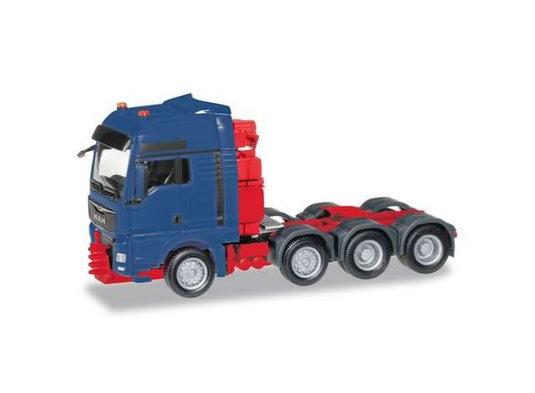 MAN TGX XXL 640 ユーロ6 ブルー/レッド ヘルパ 1/87 トラック / Herpa 1/87 ミニカー