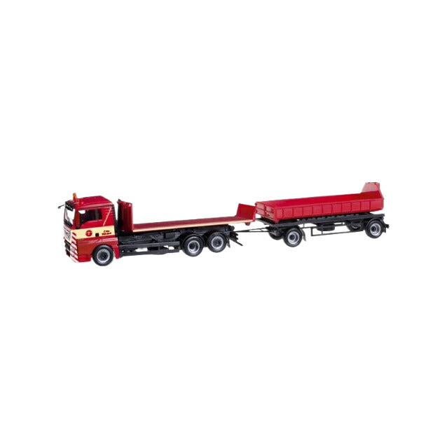 Herpa Colonia LKW MAN TGX XL Euro 6 ロールオフコンテナトラックトレーラー モデル/ Herpa 1/87  模型