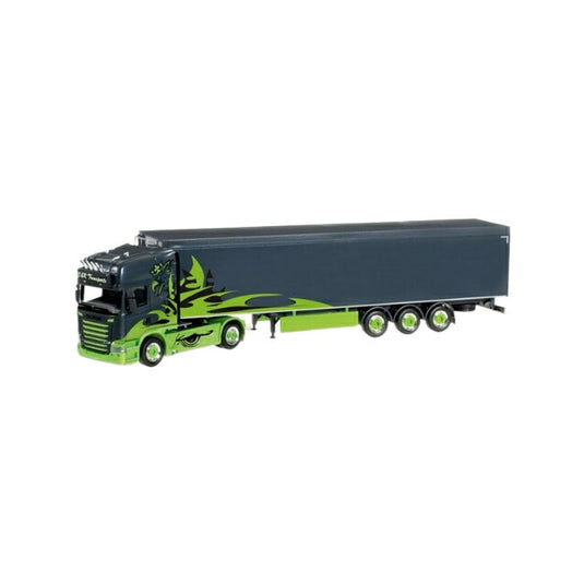 Herpa Poison Arrow / B&R Transporte Scania R ウォーキングフロアセミトレーラー 305310/ Herpa 1/87  模型