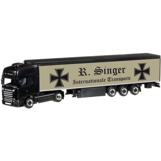 ローランド シンガー スカニア R 2013 TL ウォーキング トレーラー / Herpa 1/87 建設機械模型 工事車両