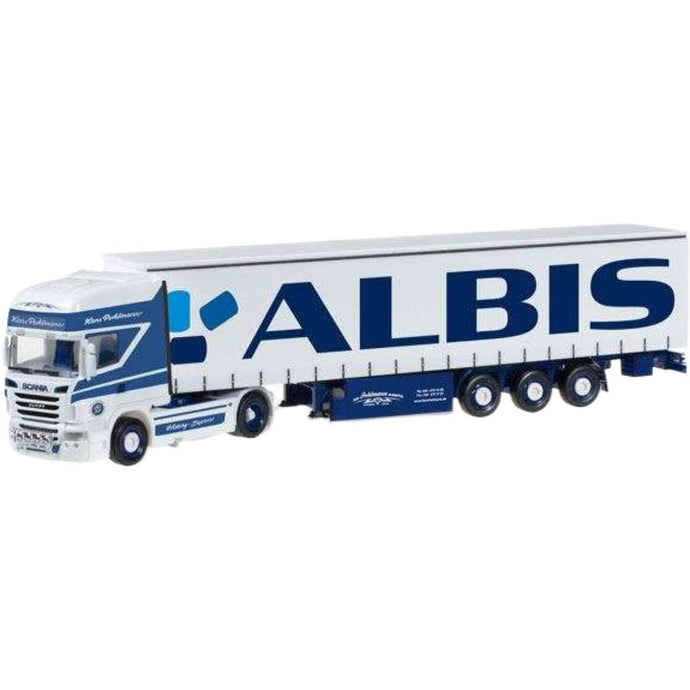 ポールマン / アルビス スカニア R TL カーテンサイドトレーラー / Herpa 1/87 建設機械模型 工事車両