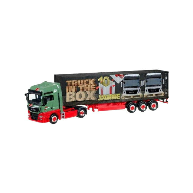 Herpa Wandt 10周年記念 Truck in the box MAN TGX XXL Euro 6 コンテナセミトレーラー 306089/ Herpa 1/87  模型