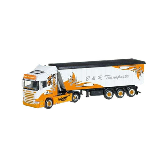 Herpa B&R Transport / Arrow Hunter Scania R Highline シュテッフェルライナートラックセミトレーラー/ Herpa 1/87  模型