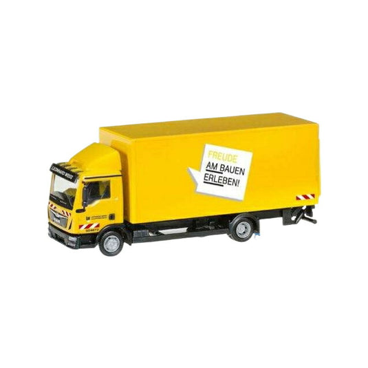 Leonhard Weiss MAN TGL ボックストレーラー / Herpa 1/87 ミニカー 模型