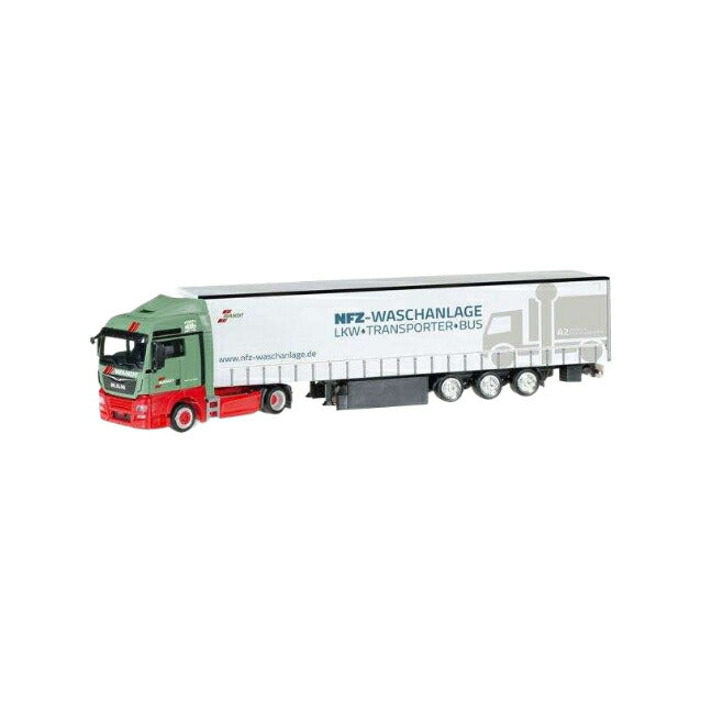 Herpa Wandt wash park MAN TGX XLX Euro 6c カーテンキャンバスセミトレーラー トラックモデル 306904/ Herpa 1/87  模型