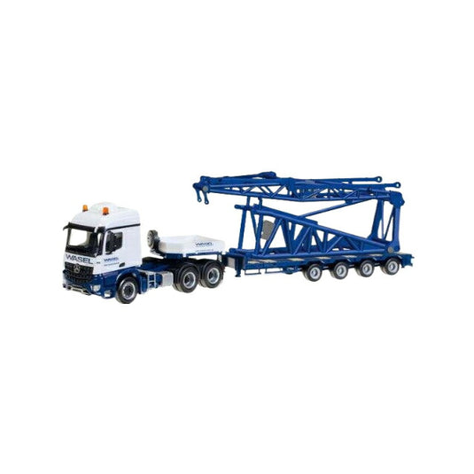 Herpa Wasel Mercedes-Benz Arocs セミローローダーセミトレーラー Liebherr LR 1600/2用アタッチメント付き/ Herpa 1/87  模型