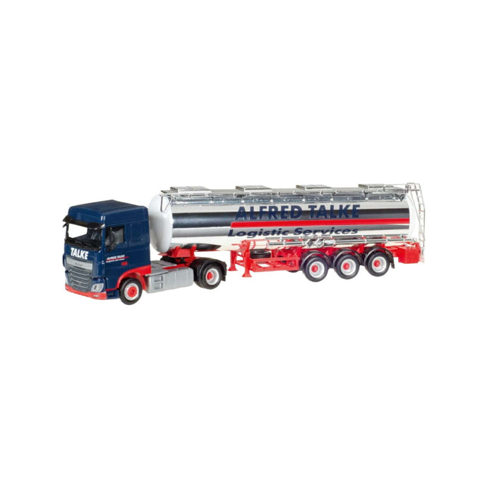 Talke Alfred DAF XF SC クロームタンクトレーラー / Herpa 1/87 建設機械模型 工事車両