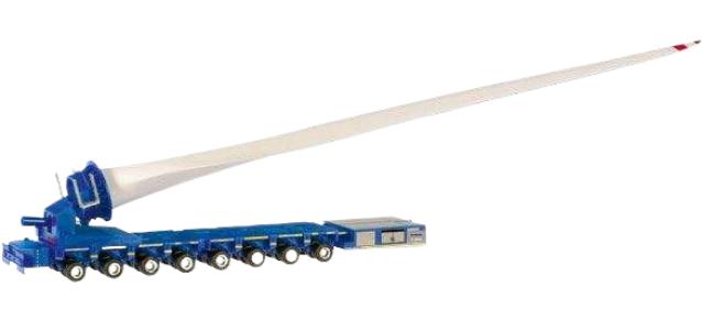 Trans A.D.M.sprl. 翼輸送 Goldhofer FTV 300 トレーラー / Herpa 1/87 建設機械模型 工事車両