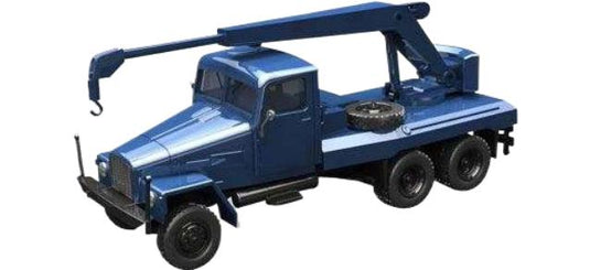 IFA G5 クレーン車 ブルー 308106 トレーラー / Herpa 1/87 建設機械模型 工事車両