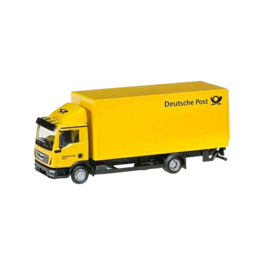 Herpa Deutsche Post MAN TGL ボックストレーラー リフトゲート付き 308212/ Herpa 1/87  模型