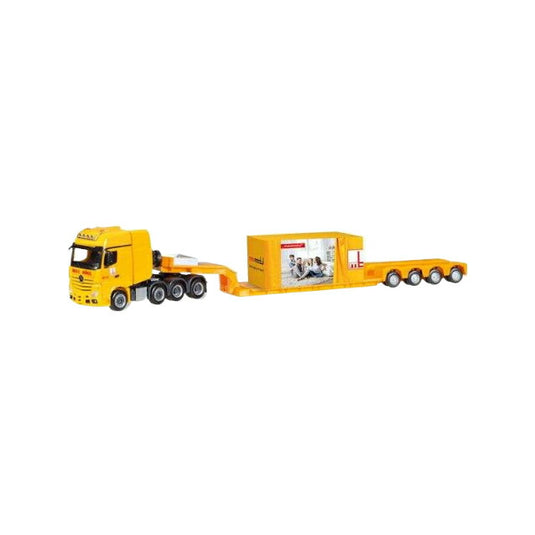 Herpa Max B?gl Mercedes-Benz Actros SLT ローボーイセミトレーラー 積載物付き 308373/ Herpa 1/87  模型
