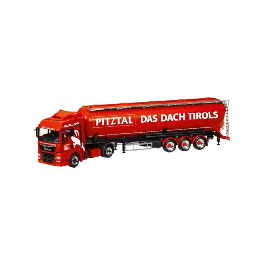 Herpa Melmer Pitztal - Das Dach Tirols MAN TGX XLX Euro 6c サイロセミトレーラー 308502/ Herpa 1/87  模型