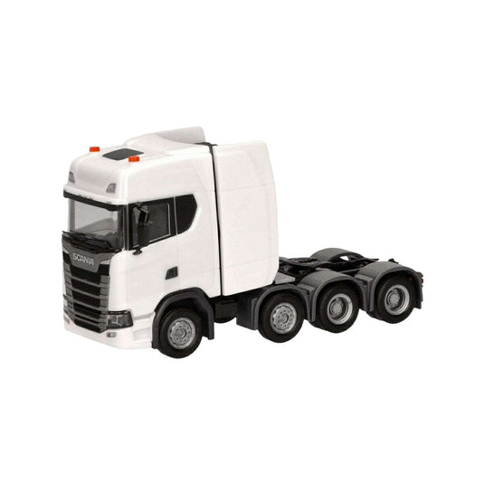Herpa Scania CS20H ハイルーフ 4軸 ホワイト 308601-004/ Herpa 1/87  模型