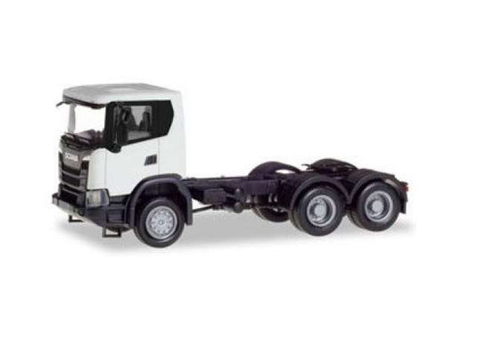 スカニア CG 6x6 ホワイト 働く車 ヘルパ 1/87 ミニカー トラック / Herpa 1/87 ミニカー