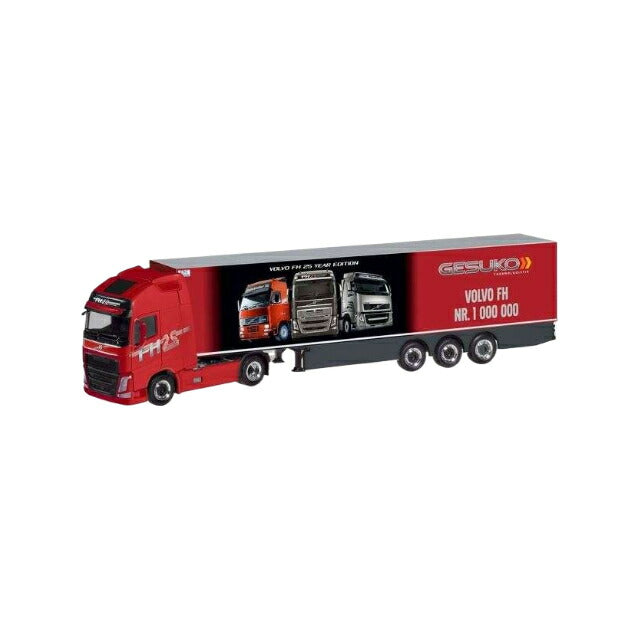 Herpa Gesuko / der 1.000.000ste Volvo FH GL XL 冷蔵セミトレーラー トラックモデル 310024/ Herpa 1/87  模型