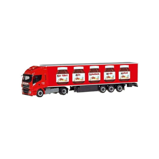 Nutella Spedition Michel Iveco Stralis トラック / Herpa 1/87 建設機械模型 工事車両