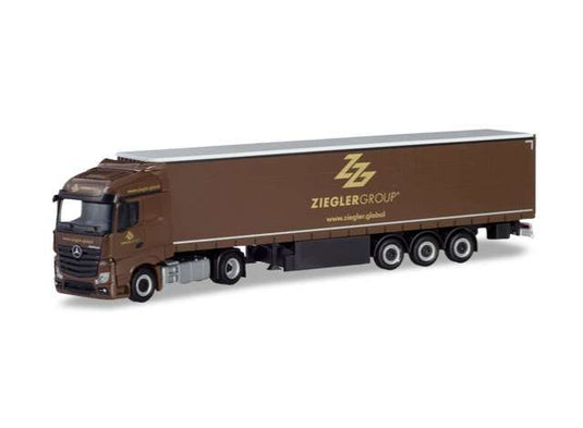 メルセデスベンツ アクトロス Ziegler Group ブラウン ヘルパ 1/87 / Herpa 1/87 ミニカー