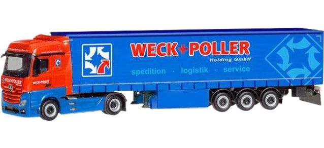 Weck + Poller Mercedes-Benz Actros トラクタ / Herpa 1/87 建設機械模型 工事車両