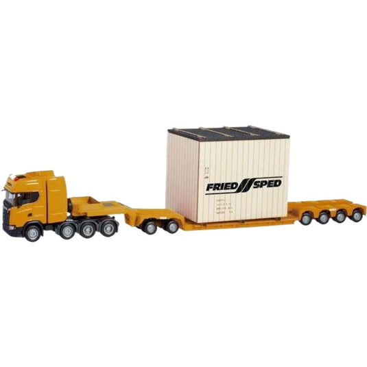 フリードスペッド スカニア CS ローローダートレーラー/ Herpa 1/87 建設機械模型 工事車両