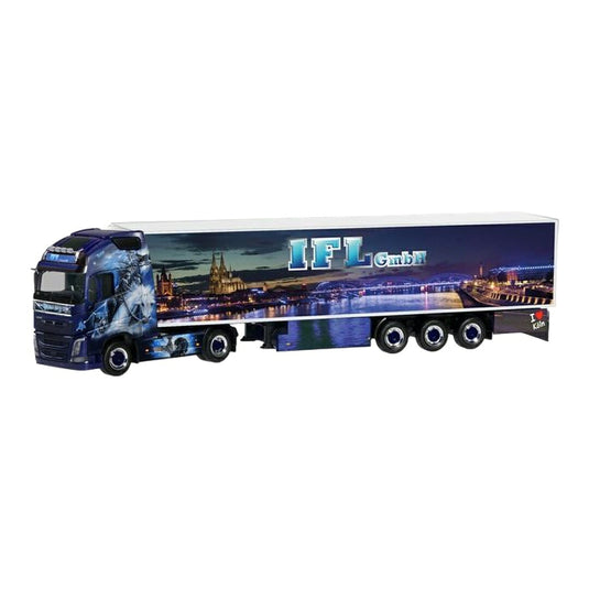 IFL Koeln ボルボ FH Globetrotter XL 冷蔵セミトレーラー / Herpa 1/87 ミニカー トラック模型