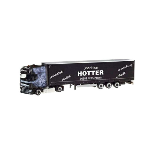Herpa Spedition Hotter DAF XF SSC フェイスリフト ローライナーカーテンキャンバスセミトレーラー 311120/ Herpa 1/87  模型