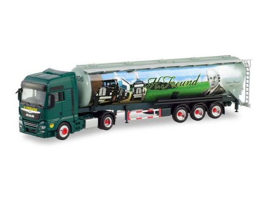 MAN TGX XXL E6c S.Sz. スピッツィオン・フロイント グリーン/Herpa 1/87ミニカー