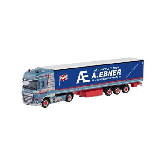 Herpa A. Ebner DAF XF SSC フェイスリフト カーテンキャンバスセミトレーラー サイドウォール付き 311502/ Herpa 1/87  模型
