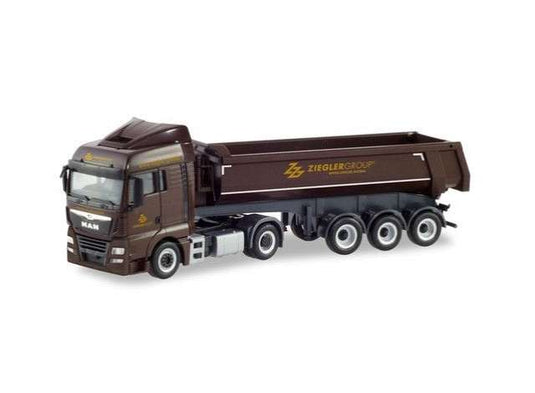 MAN TGX XLX E6c R.Sz. ツィーグラーグループ ブラウン/Herpa 1/87ミニカー