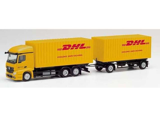 Mercedes Benz アクトロス S 2.3 C.Hz. DHL イエローレッド/Herpa 1/87ミニカー